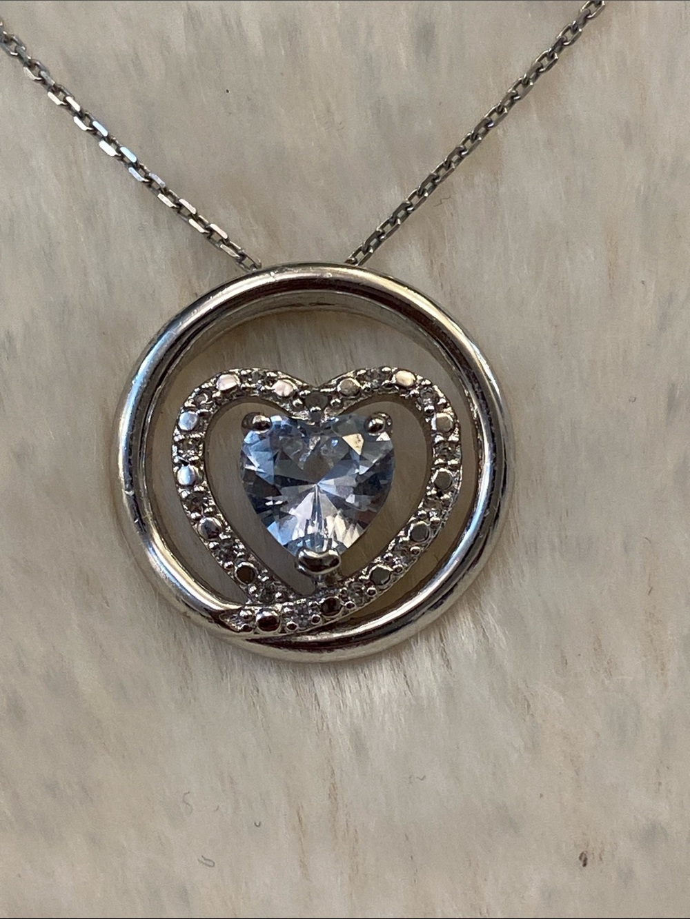 Aqua Heart Pendant